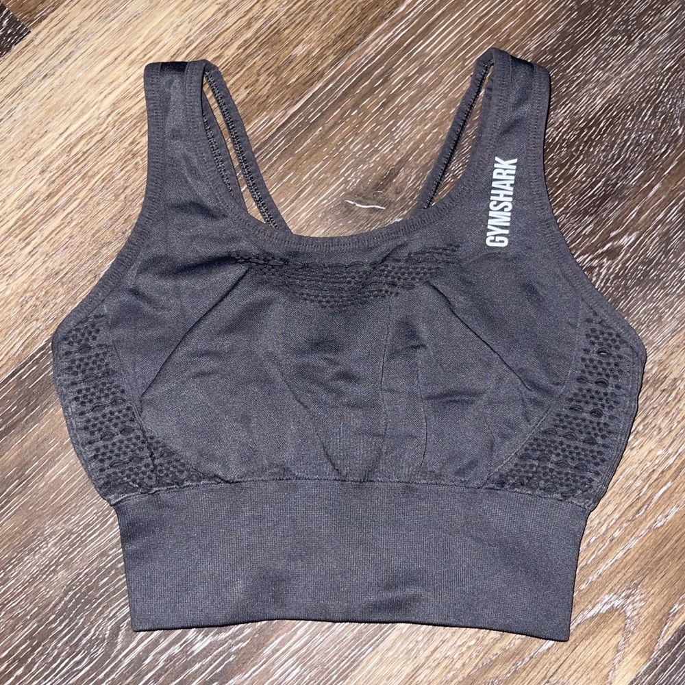 Gymshark Energy+ Seamless Crop Top - Smokey Grey
